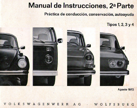 1972 - VW Tipos 1,2,3,4